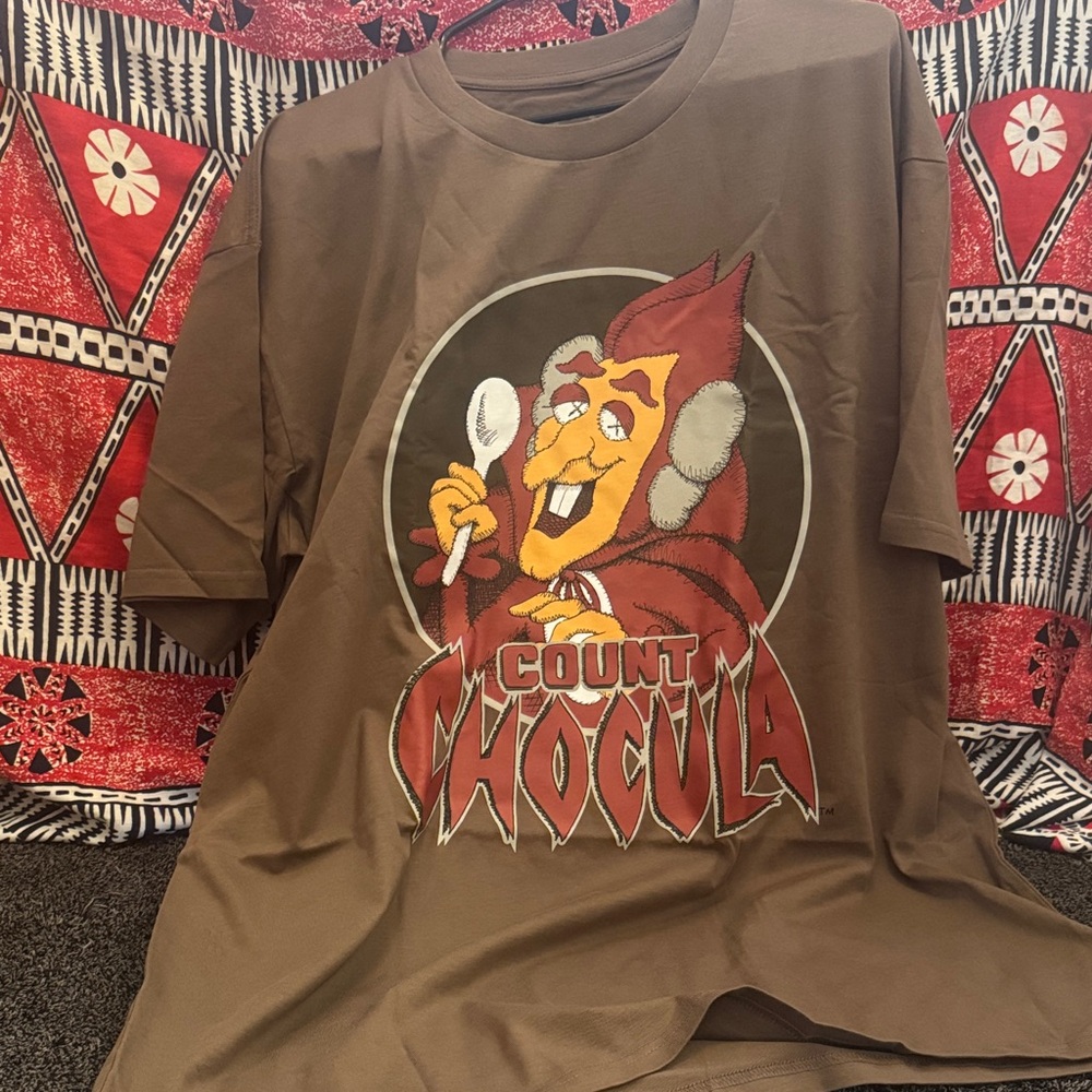 KAWS x Monsters General Mills Count Chocula T-Shirt Brown Size XXL
